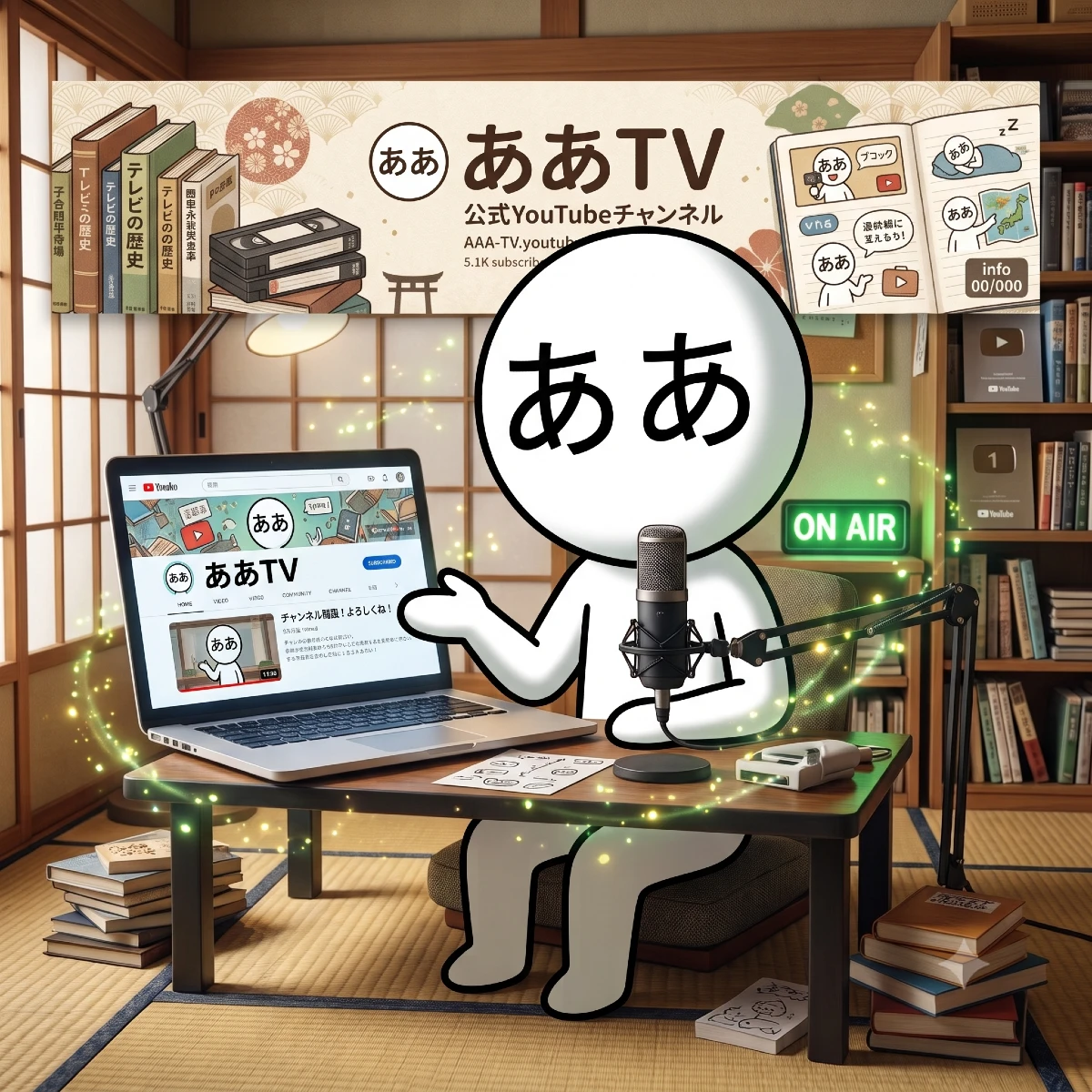 ああTVを開設しました。ああのYouTubeチャンネルです。